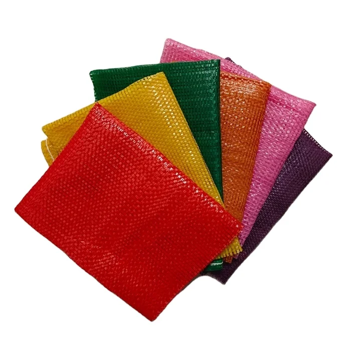 China factory direct sale mesh bag PP PE packaging fruit vegetable and firewood net bag customized size color and logo