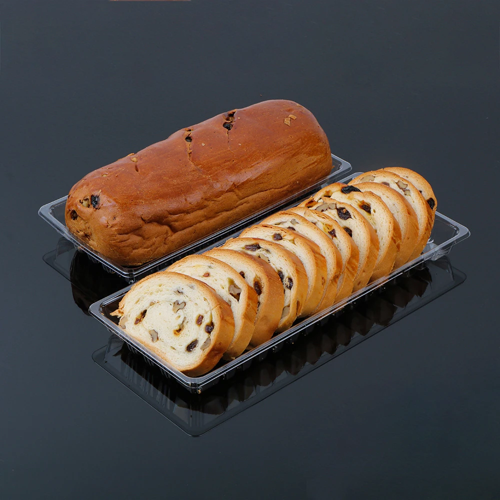 Eco-Friendly Disposable PET Plastic Tray Recyclable Embossed Fruit Box Packing Trays in Various Sizes Cake Pet Food Agriculture