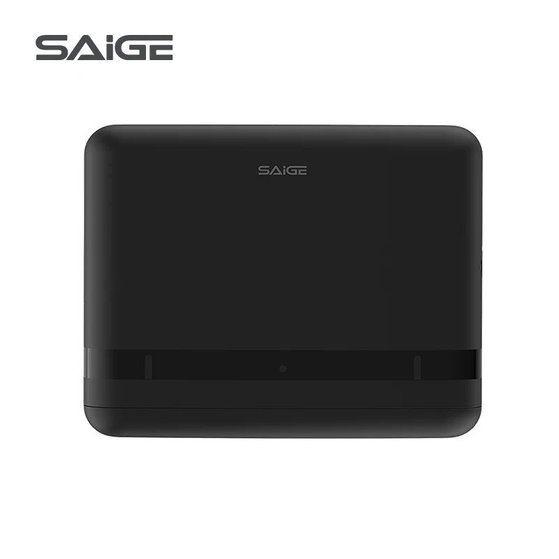 Saige New Arrival Wall Mounted Black/White  Manual Z Fold Toilet Hand Tissue Dispenser