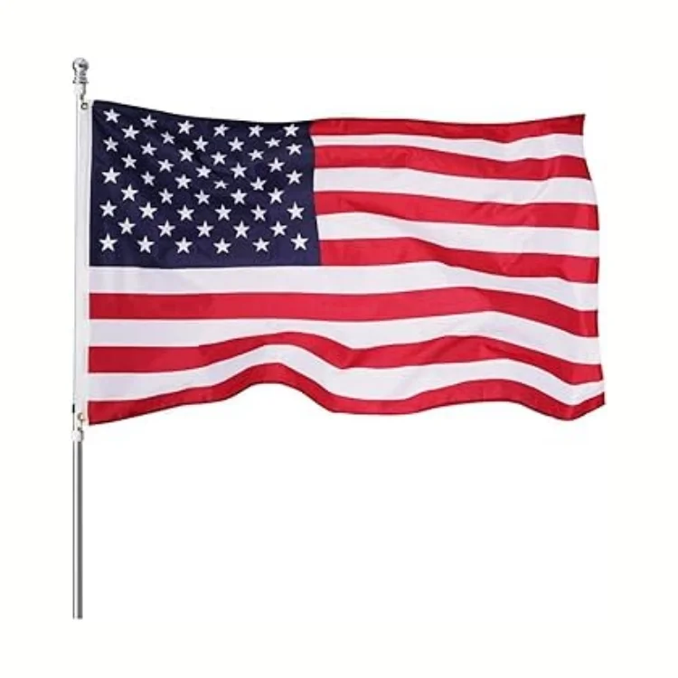 Custom Flag Polyester Printed American National Flag In Stock Outdoor USA Flag For Sale