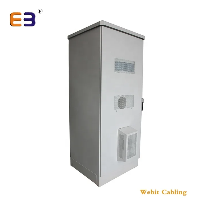 Double Layers Design IP55 Max IP65 Protection Level Single Door AC Telecom 32U Outdoor Cabinet