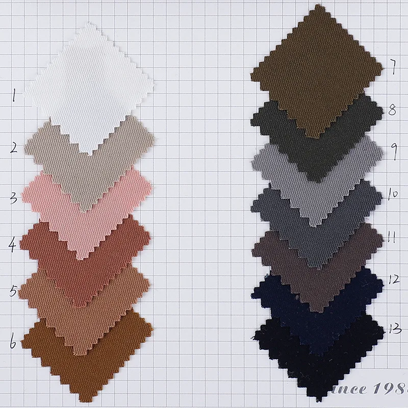 In stock new spring summer worsted wool fabric gabardine high count full wool twill dress suit fabric