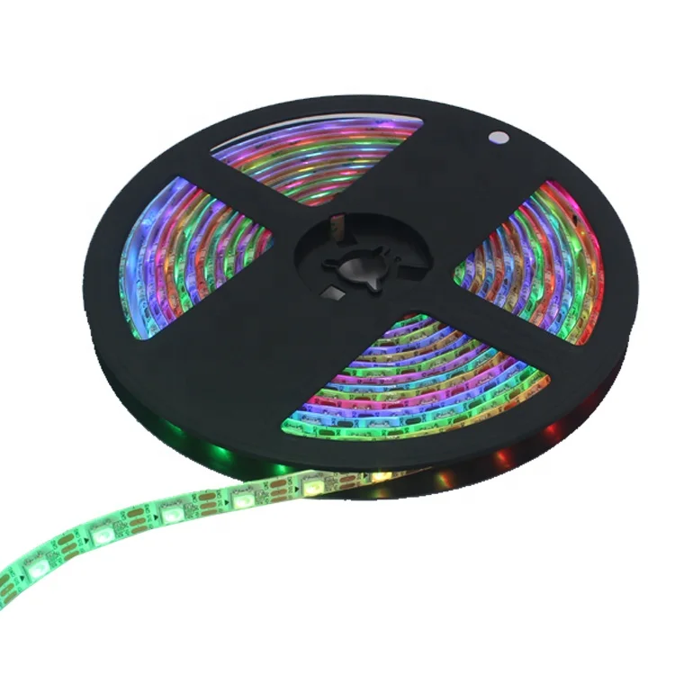 Guangdong Wholesale 5m 12V 5050 Multi-color RGB led strip light 44keys Remote Control luces led ribbon
