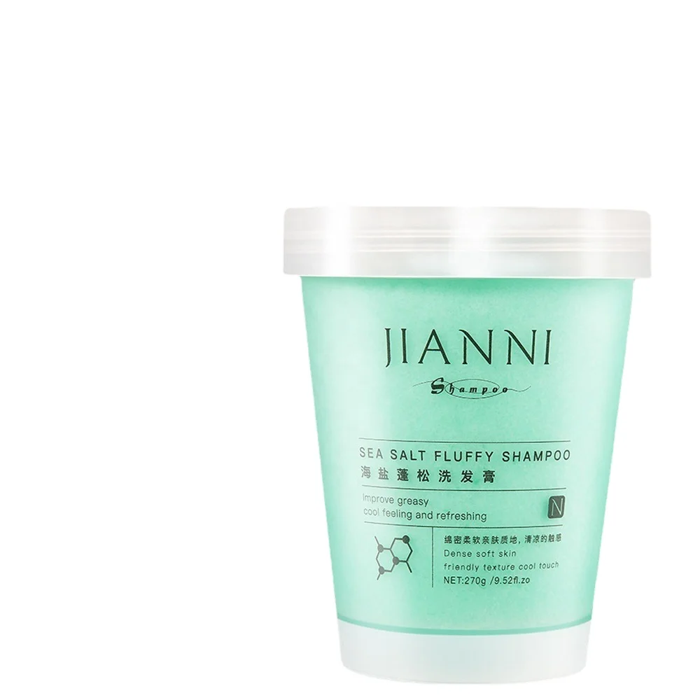 Sea Salt Fluffy Shampoo Anti Hair Loss Scalp Oil-Control Anti-Itch Anti-Mite Scrub Shampoo