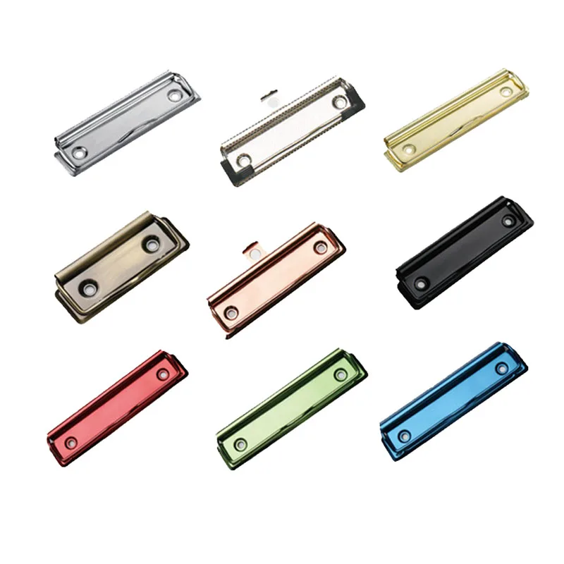 Wholesale Metal board clip Gold silver black red various sizes style clipboard clips