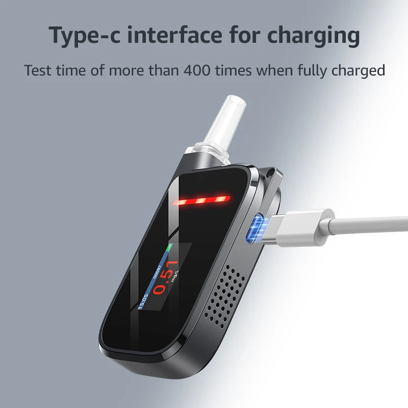 small&exquisite alcotester alcohol tester testing machine breathalyzer keychain Small and easy to carry for personal/gift/compan