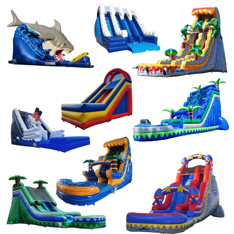 XZ OEM ODM Outdoor Adult Sport Games Inflatable Water 5K Race Bouncer Obstacle Course Slide Bounce House