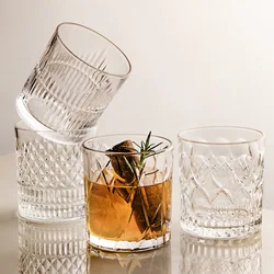 300ml Modern Crystal Design Whiskey Glass Cup Tumbler customized Glassware Liquor Vodka Whiskey Drinkware Glasses