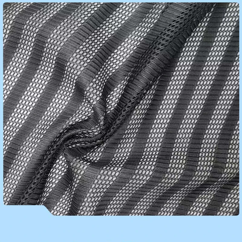Полиэфирная сетчатая неэластичная узкая полоса быстросохнущая комфортная ткань дышащая для одежды