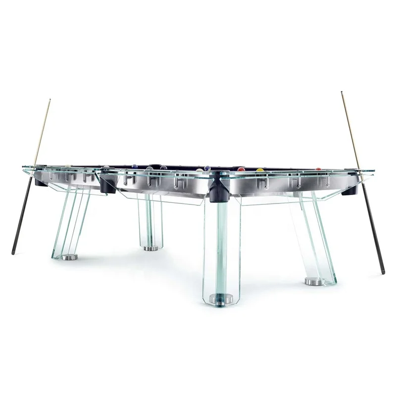 8ft Deluxe glass Billiard slate Pool Table