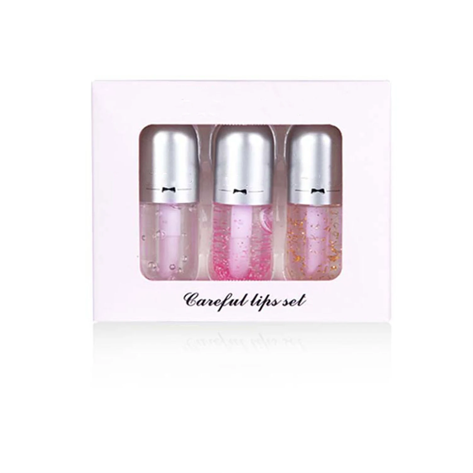 New trending factory direct sales Transparent moisturizing scrub to remove dead skin and maintain lip oil and lip honey set box