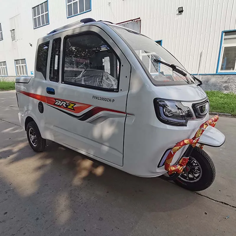 passengers 3 wheel motorcycle three wheel car adult cargo tricycle enclosed electric tricycle truck