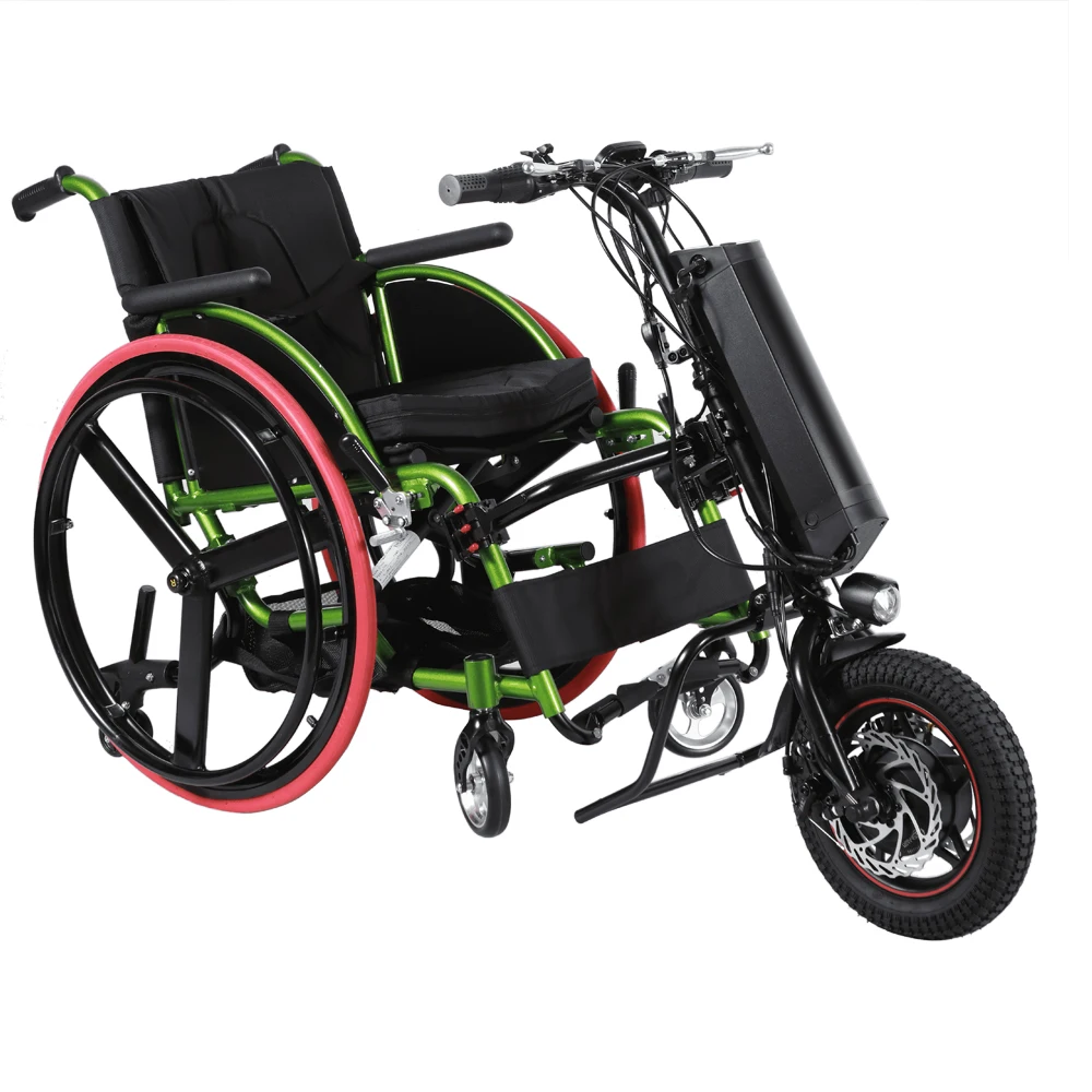Forward and back function 12 inch 350w sports handcycle wheelchair for disabaled persons