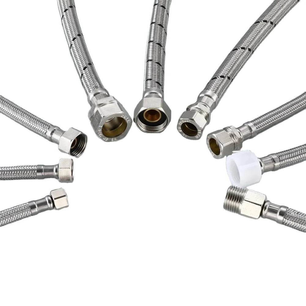 DLP High Pressure Industrial Metal Braided Flexible Hose 3/4 Stainless Steel Wire corrugated metal Hose Bidet