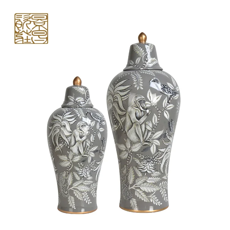 Hot sell home goods chinese ceramic office table lamp