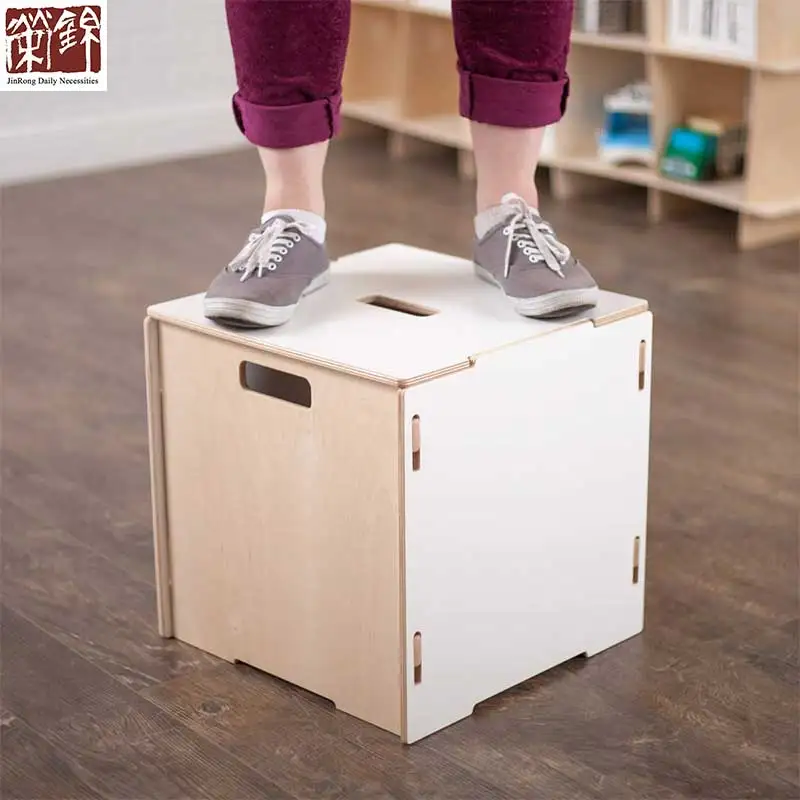 
Kids Playroom Furniture Wooden Storage Box Birch Ply wood Game Box Kids Toy Box 