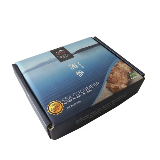 Factory price Hollow Sheet Frozen Fish Packing Boxes wholesale wax box for seafood