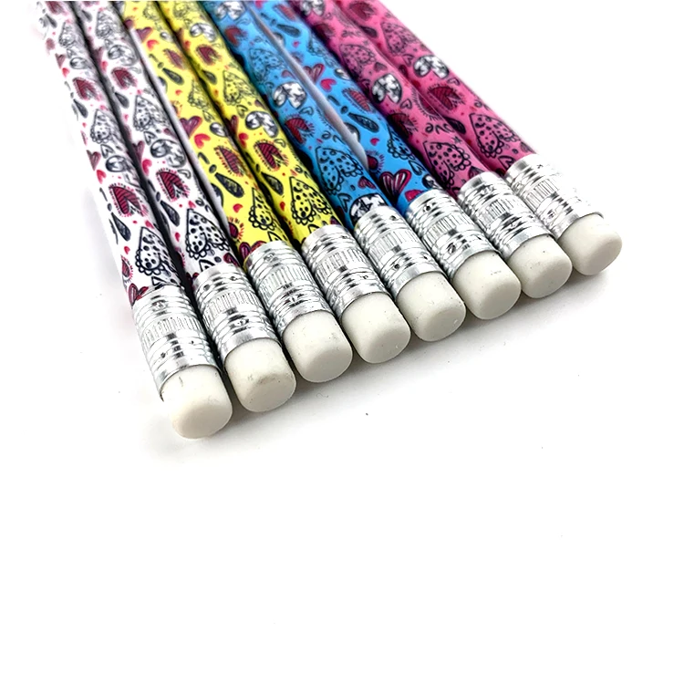 Hot Sale Popular Cartoon Design 7.5 Inch Plastic HB Lead Pencil