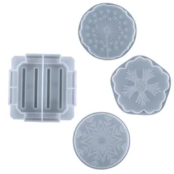 DIY Crafts Silicone Cherry Flower Coaster Resin Casting Molds Kit Cup Mat Coaster Epoxy Mould