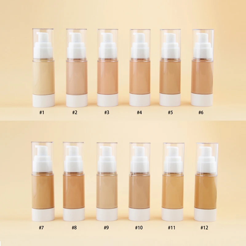 High Quality Long Lasting Full Coverage Wholesale Cosmetics Vegan Liquid Foundation Makeup Matt Mist Flour Base No Logo