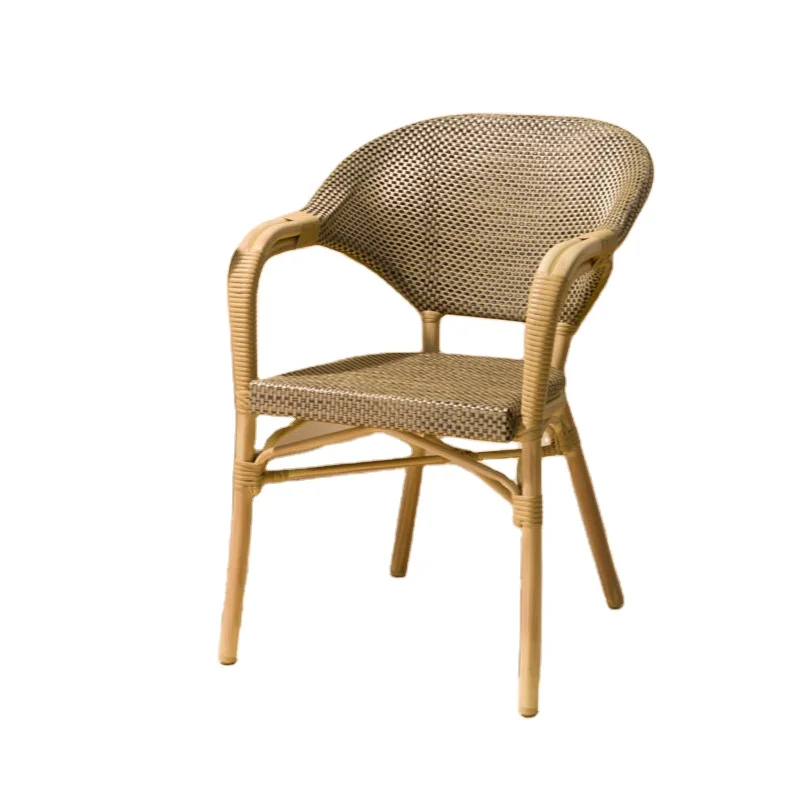 Тканевый бамбуковый стул для Парижа, бистро, ресторана