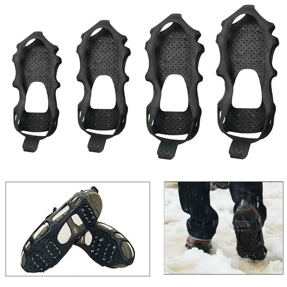 2019 New Style 24-Stud Ice Climbing grippers Crampons Anti Slip Snow Shoes Boots Spikeer Ice Cleats With Quality Warranty