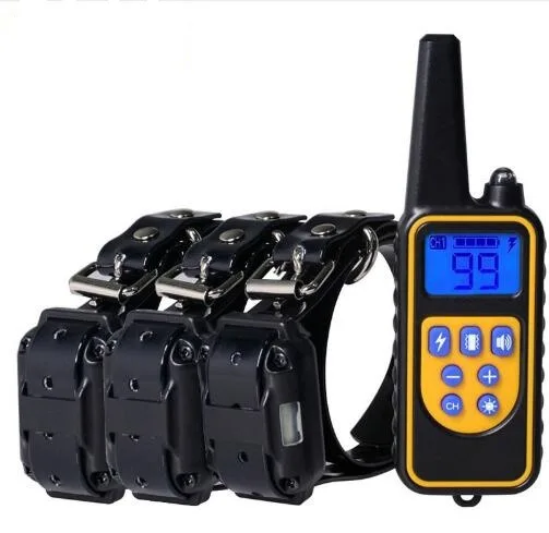 Pet Supplies Warning sound Vibration and Electric shock Buzzer light Dog trainer Remote control Dog Training E Collar