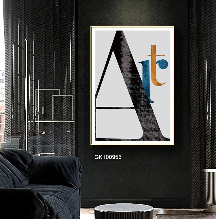 Печатная Картина на холсте, арт-стиль для современной архитектуры.