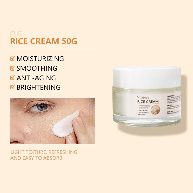 2024 Rice Skin Care New Choice Korean Organic Skincare Rice Extract Face Cleanser Toner Lotion Cream Rice Skin Care Set