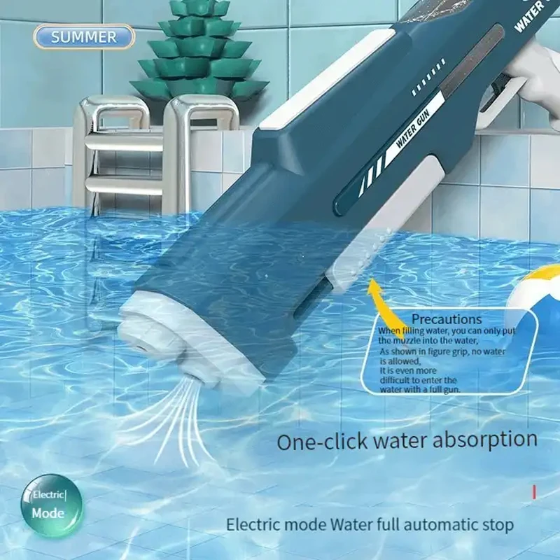Hand-self Integrated Dual-use High Capacity Battery Powered Electric Water Gun For adults Kids Outdoor Summer Toys