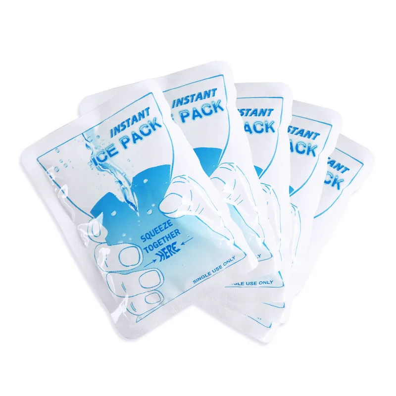 Hot Sale Disposable Custom Cheap Medicine Freezer Blue Instant Ice Cold Packs Gel for Injuries Reusable Pack Injury