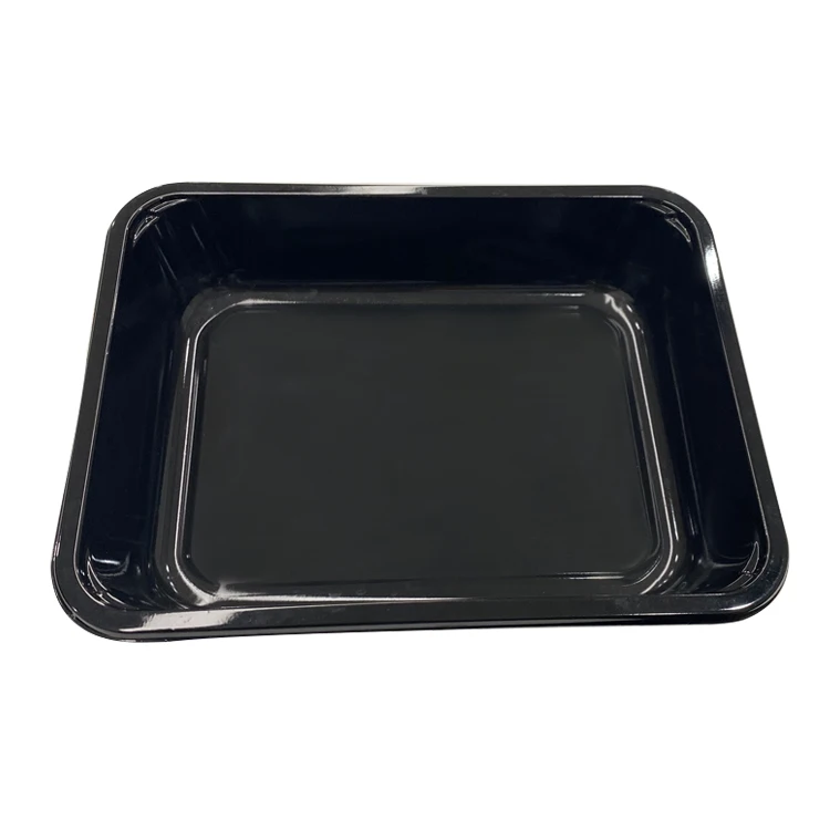 CPET heated 1 compartment microwave safe takeaway containers plastic  disposable food tray container