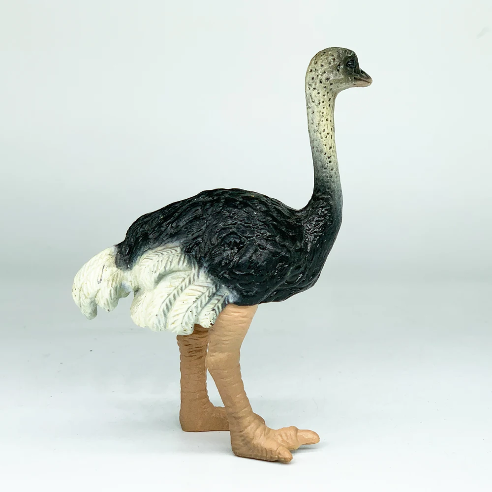 Realistic High Quality PVC Plastic Animal Toys Realistic Eco-friendly Wild Animal Kingdom Figure Ostrich Toys