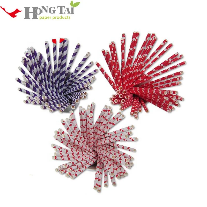 China manufacturer biodegradable custom made drinking paper straws