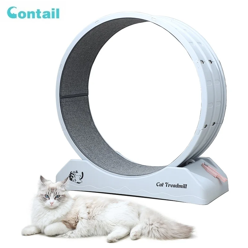 Hot Sale Cat Running Wheel Fully Wrapped Runway Silent Household Interactive Pet Cat Exercise Treadmill