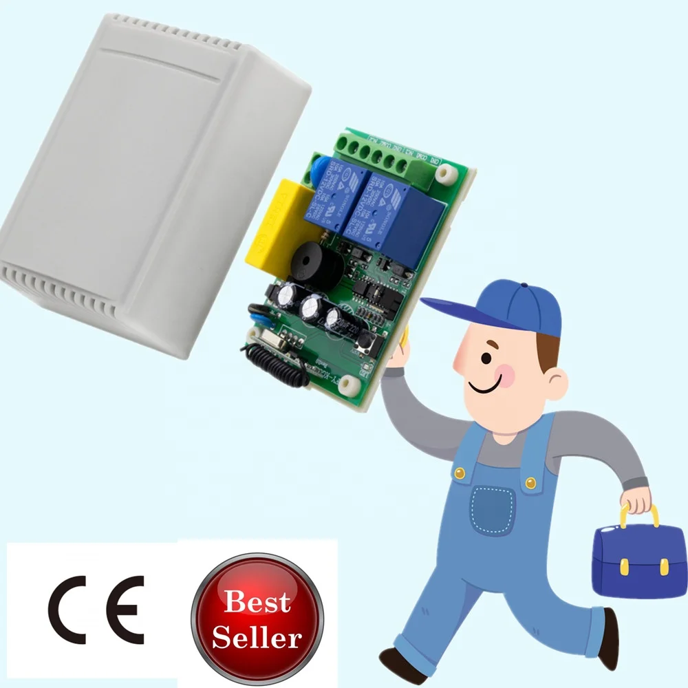 433MHz DC12V 4 CH Channel Wireless RF 4 Relay Remote Control Switch Receiver