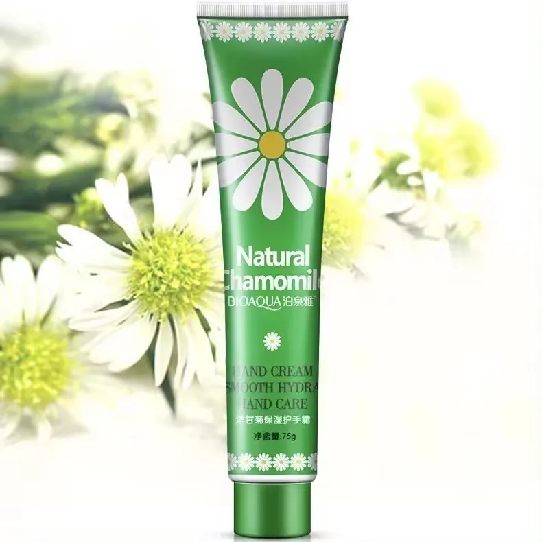 OEM BIOAQUA Natural Plant Extracts Chamomile Glycerin Whitening Moisturizing Smoothing Hydrating Mini Hand Cream