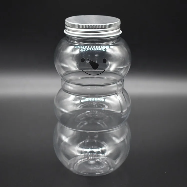 Lovely Animal Shape Bottle Eco-Friendly PET Beverage Bottle Fruit Smoothie Bottle