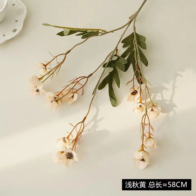 Artificial Flowers Wildflowers  Faux Simulation flowers Chimonanthus pentagonal wild hydrangea for wedding party Home Decor