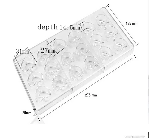 Custom polycarbonate mold  DIY PC Chocolate Molds Plastic Polycarbonate Mould For Chocolate bar