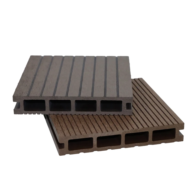 WPC Outdoor Tile 3D Embossed Wood Plastic Composite Decking for Garden/