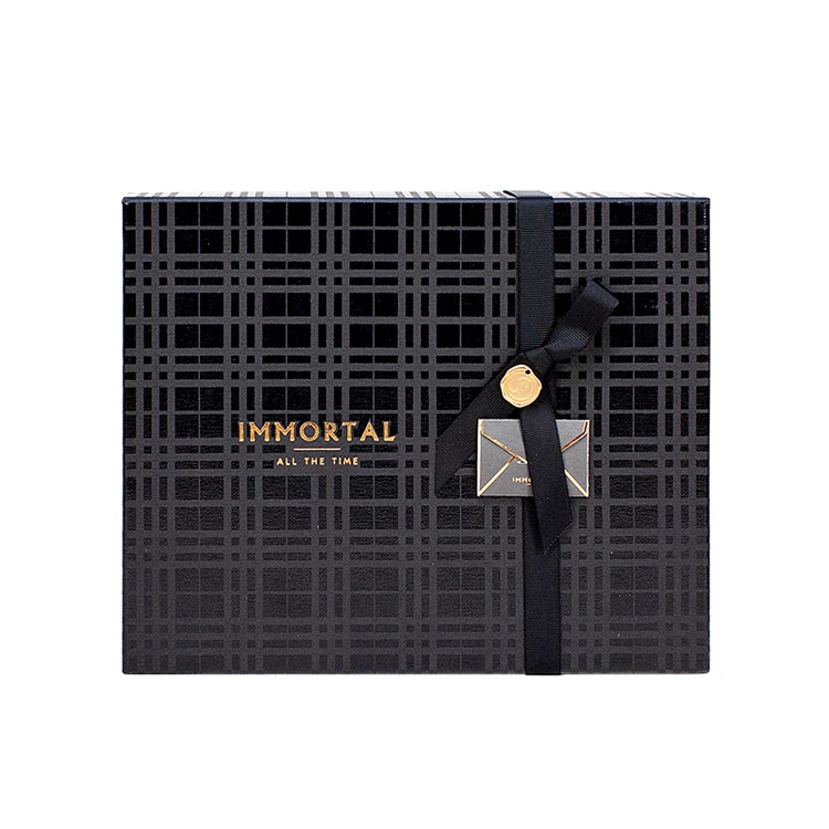 
Fashion Style black paper Small Cheap Cardboard Paper gift Watch Box Custom Logo 