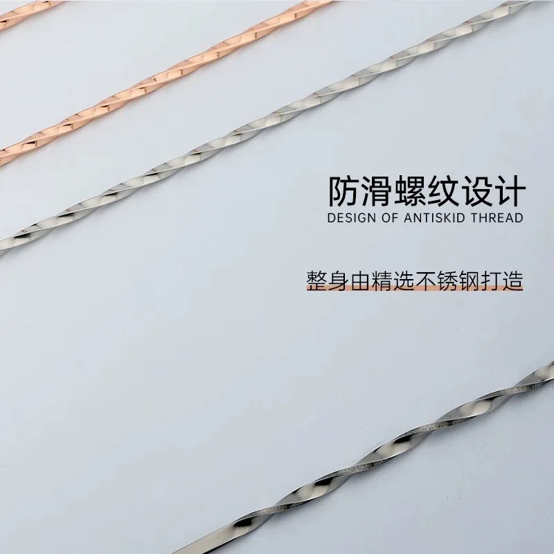 304 stainless steel cocktail mixing rod coffee mixing spoon