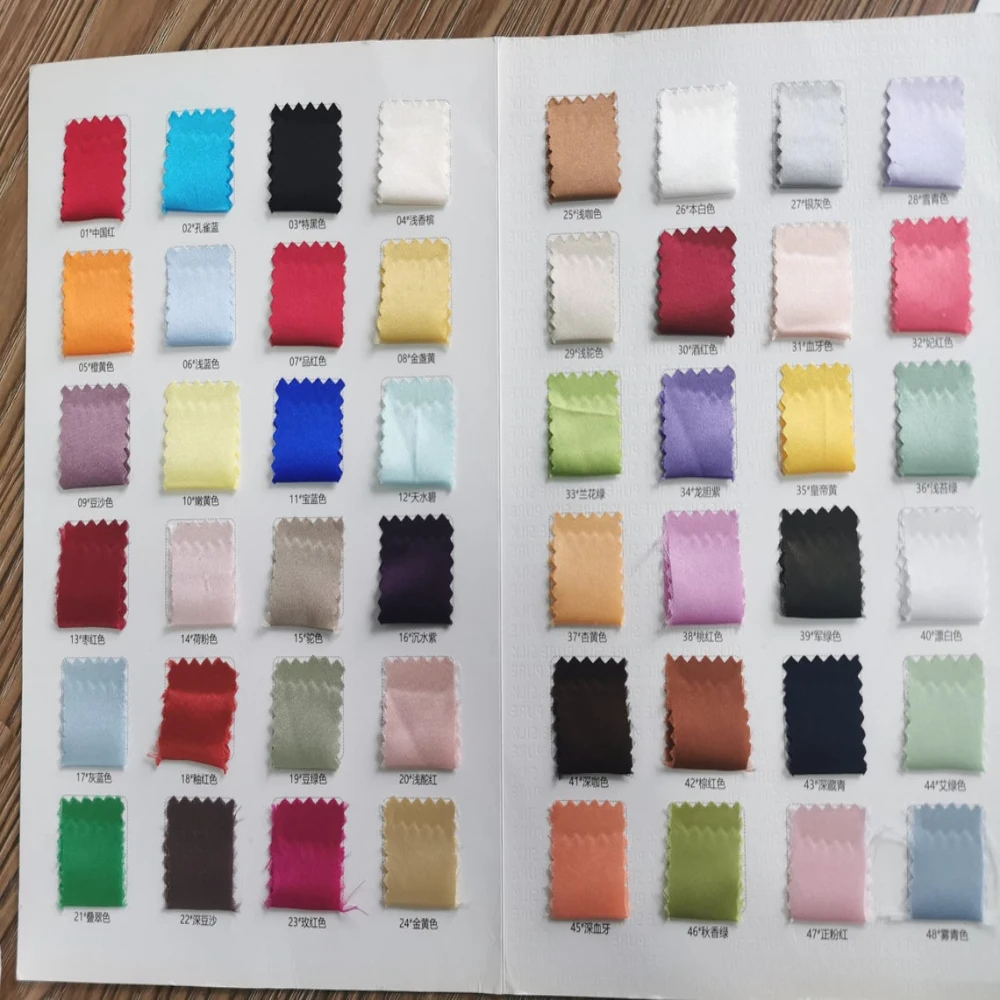 100% silk satin back crepe fabric for wedding dress