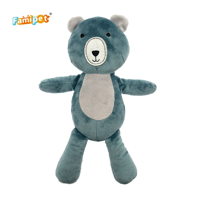 
Pet Toys Dog Supplies China Manufacture Dog Chew Toys Blue Bears 