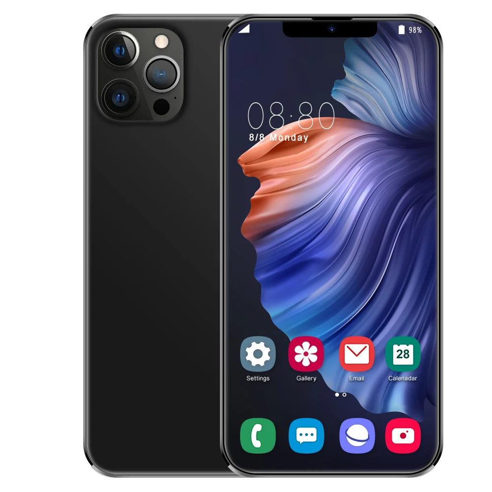 I12 Pro max 8 ГБ + 256 13 МП 24 6 5 дюймов новый сотовый телефон Android Мобильные телефоны 4G 5G