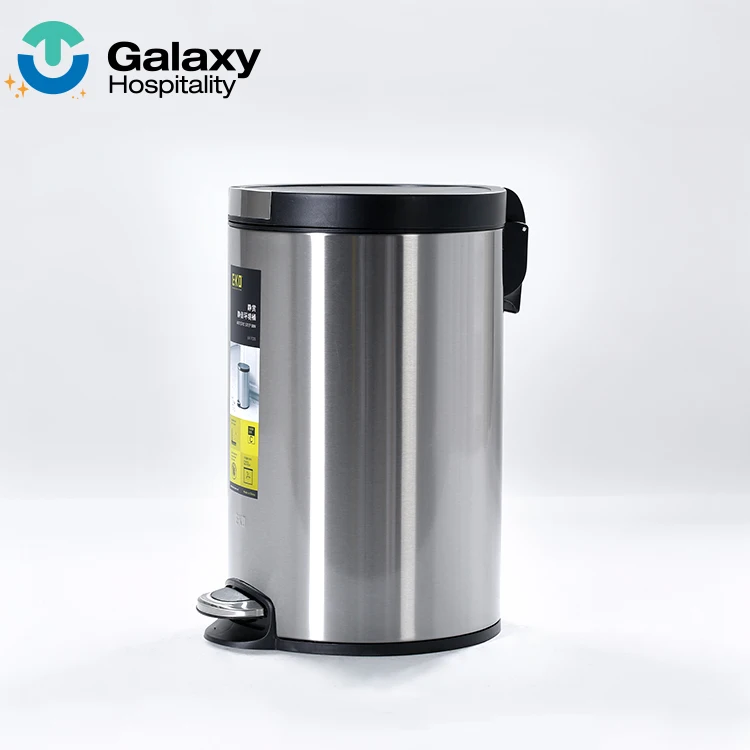 Hospital Guest Room Airtight Foot Pedal Rubbish Garbage Bin Waste Dusbin Waste Bin Hotel Room