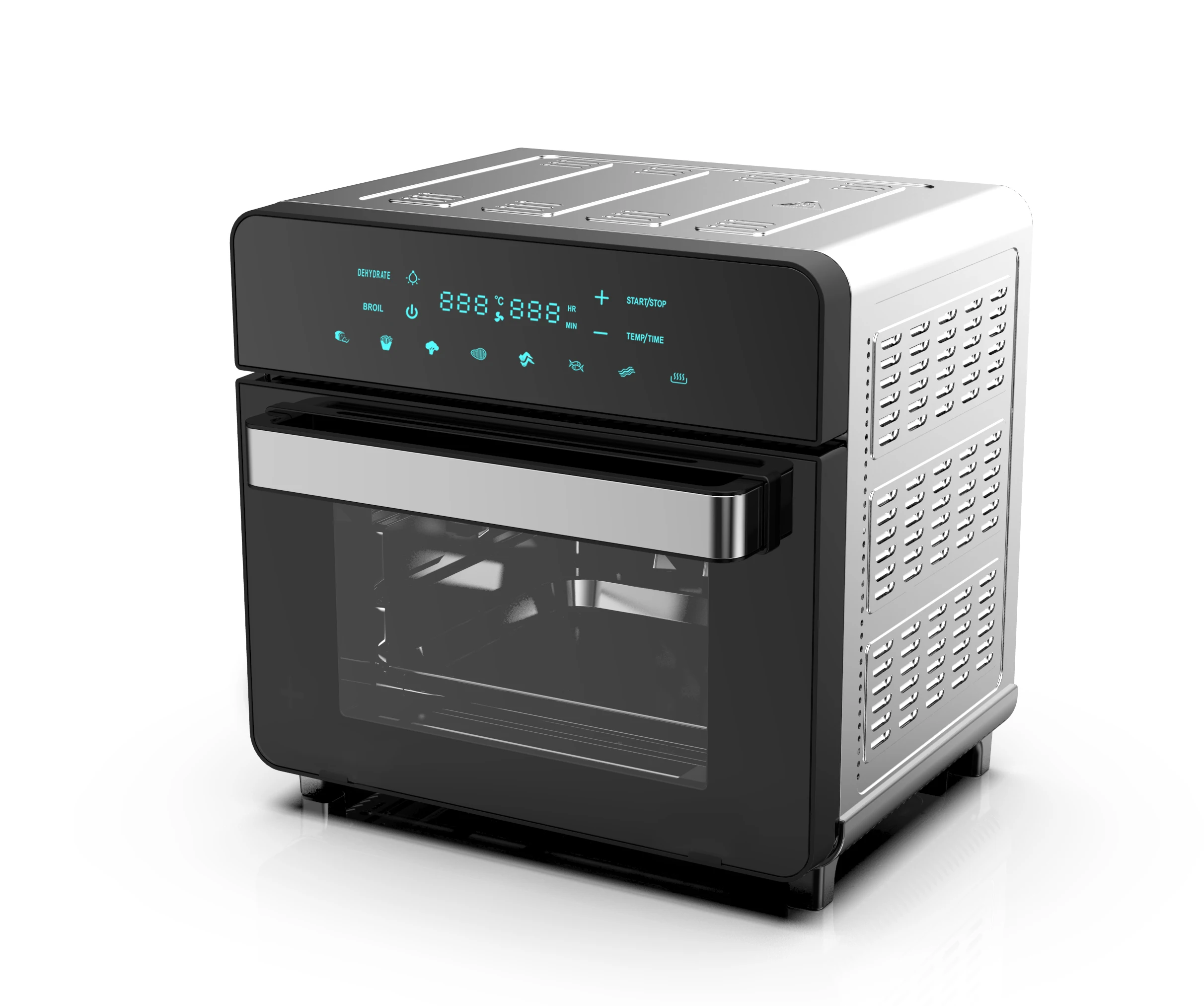 KUFU Custom 15L 12Qt Stainless Steel Baking Air Fryer Toast Oven Oilless Cooker No Oil Air Fryer Oven Combo