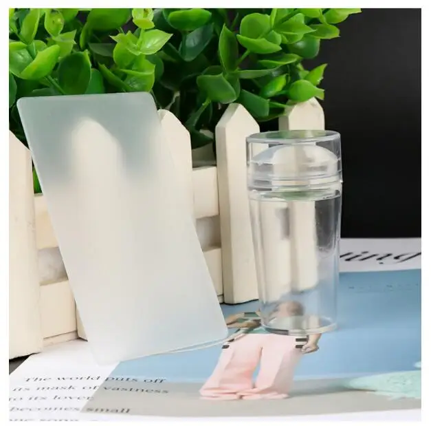 Silicone Color French Nail Art Stamping French Manicure Stamp Nail Stamper Silicone Nail Art Stamper