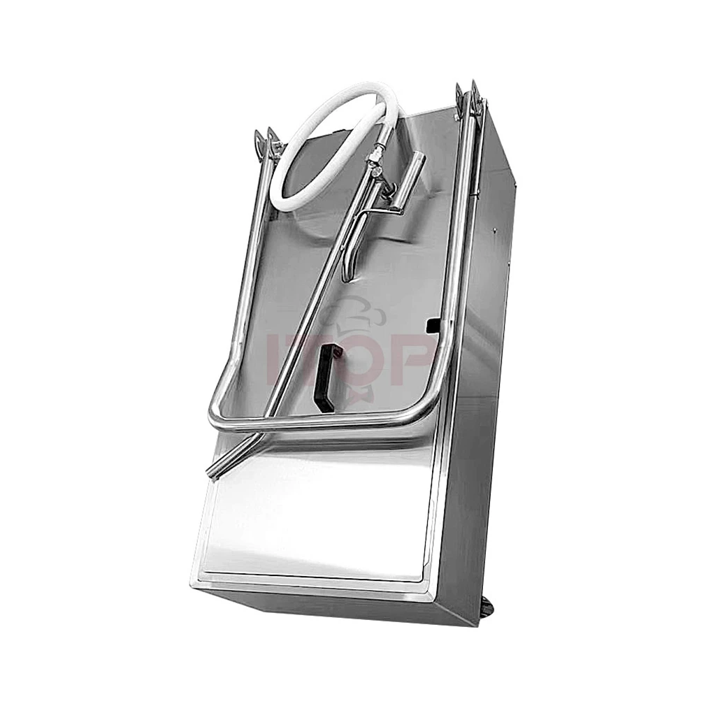 ITOP 48L 201 Stainless Steel Oil Filtration System Cooking Fryer Oil Filter Machine for Restaurants